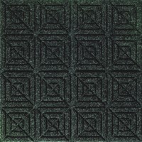 Aerial view of Waterhog Eco Premier Carpet Tile floor matting in a Geometric surface pattern