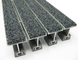 Recessed Aluminum Footgrille and Floor Mats