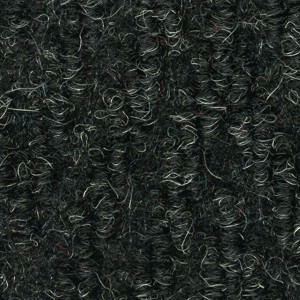 Close up of Chevron Floor mat showing surface fabric design - Charcoal