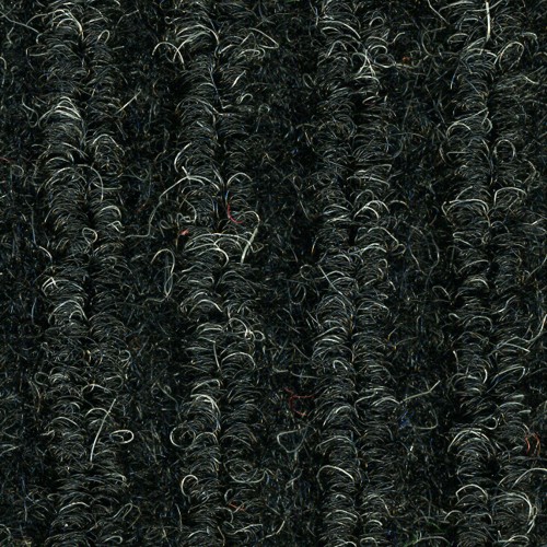 Close up view of ribbed pattern of Dual Rib entrance mats - Charcoal