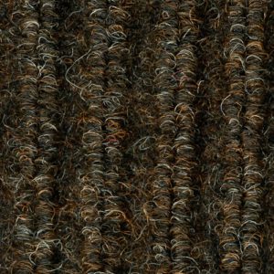 Close up view of ribbed pattern of Dual Rib entrance matting - Chocolate