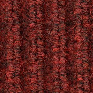 Close up view of ribbed pattern of Dual Rib entrance matting - Red Black