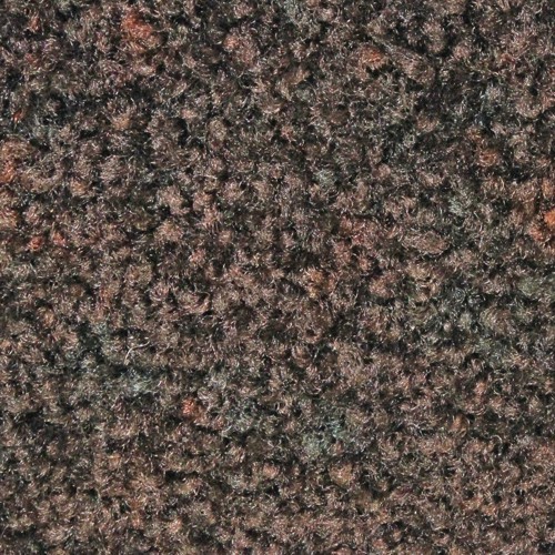 Close up view of Stylist Indoor floor matting nylon fibers in a Autumn Brown