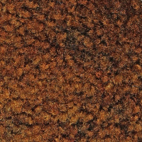 Close up view of Stylist Indoor floor mats nylon fibers in a Browntone