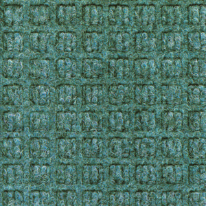 Close up view of Bluestone Waterhog Classic walk off mat showing waffle surface pattern of the carpet mat