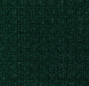 Close up view of Evergreen Waterhog Classic entrance mat showing waffle surface pattern of the carpet mat