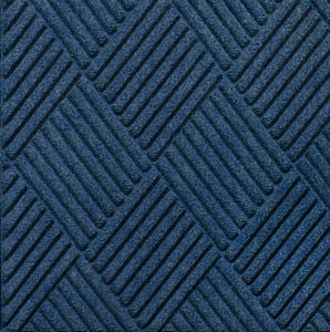 Close up view of Waterhog Classic Diamond entrance mat in the color Navy