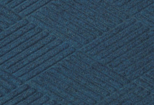 Close up surface view of Waterhog Eco Premier floor matting in an Indigo color