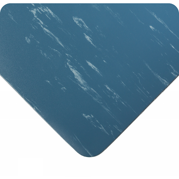 Marbleized Blue Military Switchboard Floor Matting Surface Corner View