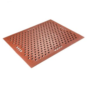 Grade A Kitchen Mats showing holes for carrying the floor mat and drainage