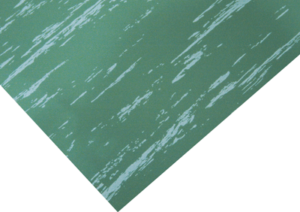 Marbleized Green Military Switchboard Floor Matting Surface Corner View