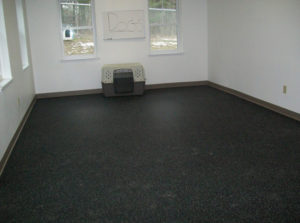 Rubber Gym Flooring used for kennel application