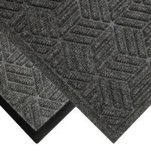 Corner view of two edge types for Waterhog Legacy Eco Classic Fashion Entrance Mats