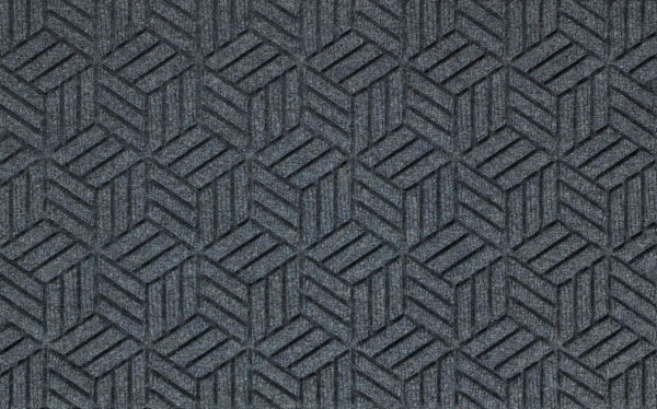Close up view of a Bluestone Waterhog Legacy Classic entrance mat detailing the high tech floor surface pattern of the entry matting