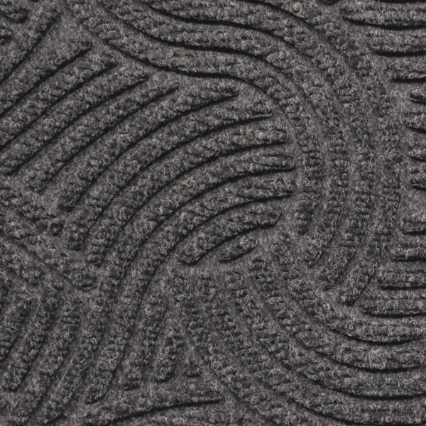 Close up view of Waterhog Plus Swirl Pattern Grey Ash showing swirling pattern of the floor mat