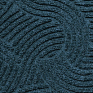 Close up view of Waterhog Plus Swirl Pattern Indigo showing swirling pattern of the floor mat