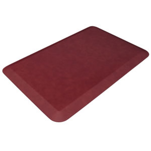 GelPro Designer Kitchen Mats - Leather Grain Surface - Cranberry