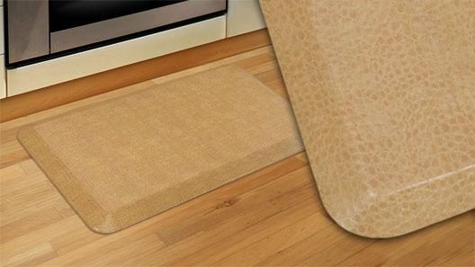 GelPro Designer Comfort 3/4 Thick Ergo-Foam Anti-Fatigue Kitchen Floor  Mat, 20x32, Orchard Almond