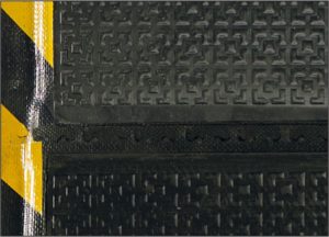 Happy Feet Floor Mat - Linkable with Yellow Safety Edges