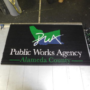 Custom Logo Mat in Recessed Aluminum Floor mat - Oakland, CA