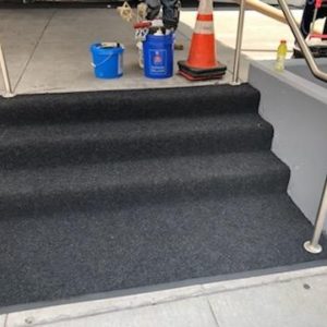 Custom Floor Mat cascading down steps - Washington, DC