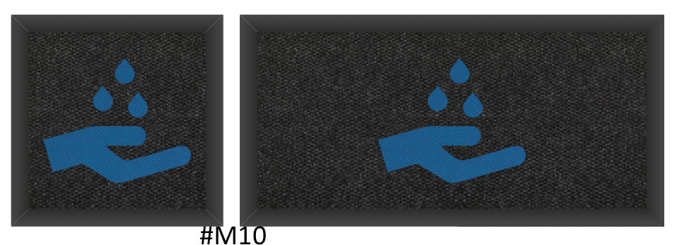 Hand washing - inside/outside mats