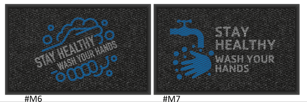 Hand washing - inside/outside mats